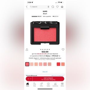 NARS Blush in Shade Orgasm